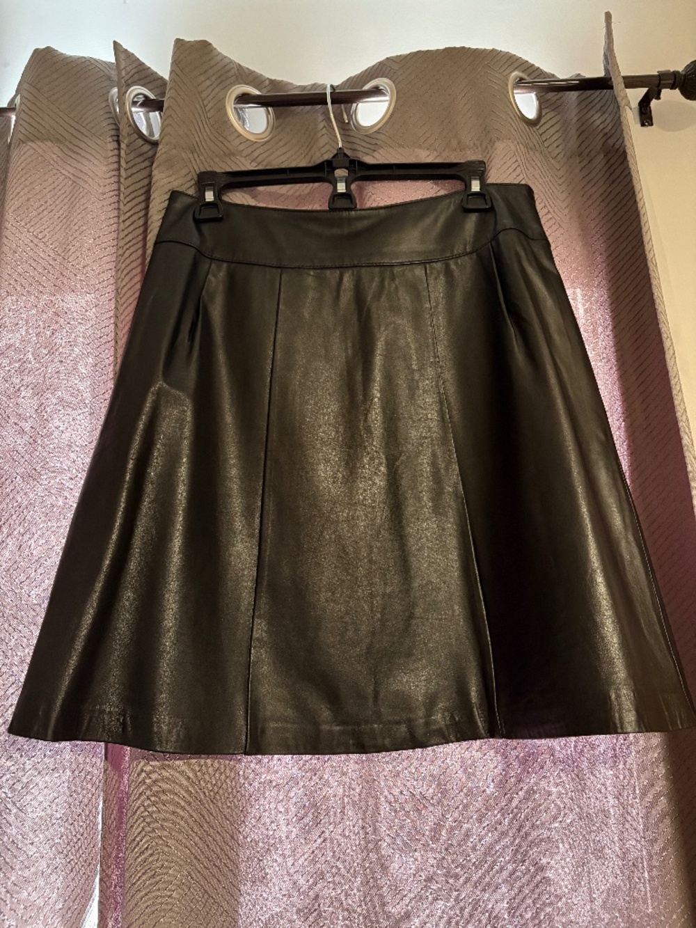 White House Black Market Leather Skirt Size 8